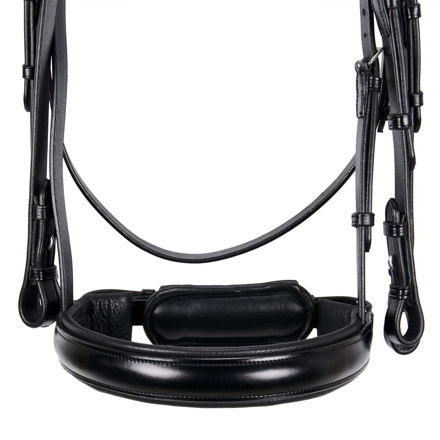 Leather dressage bridle