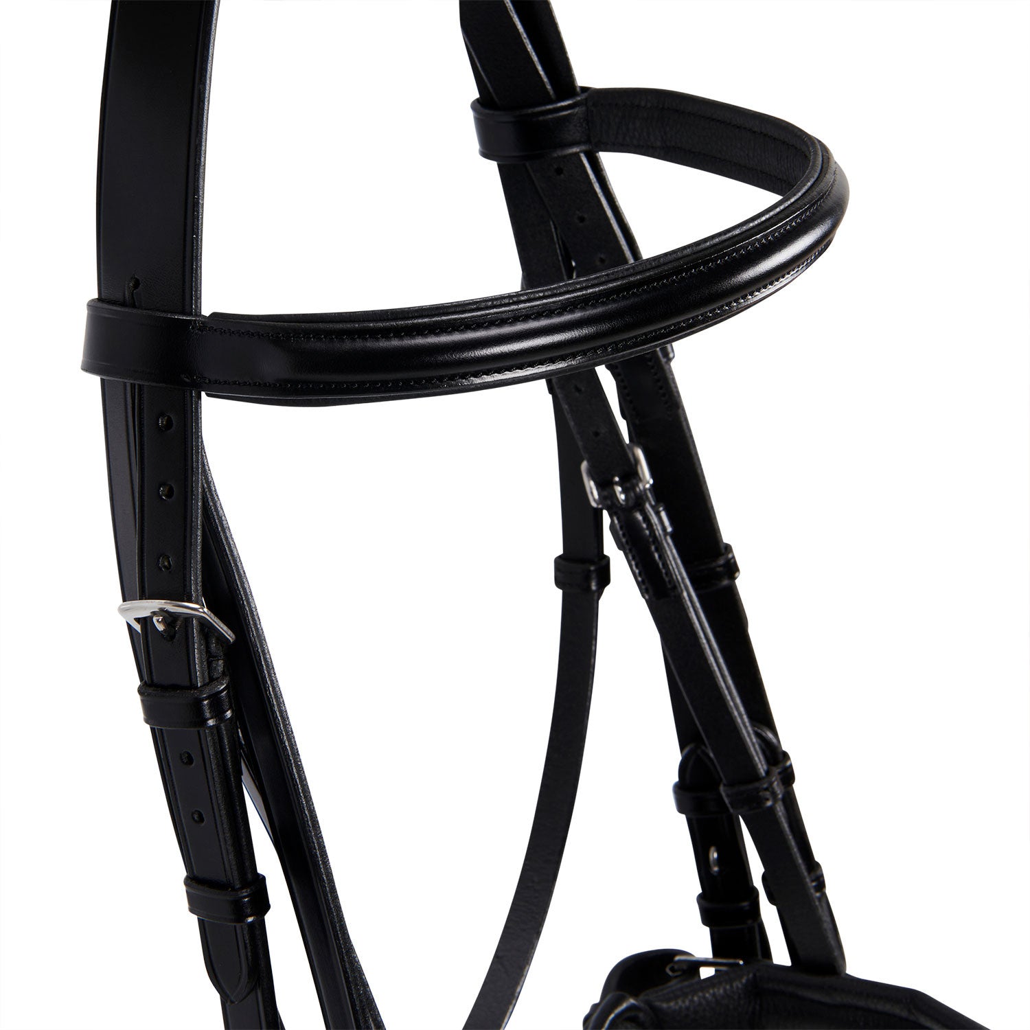 Leather dressage bridle