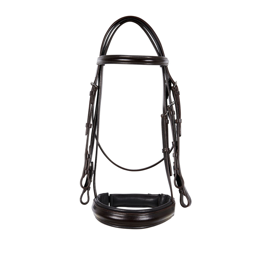 Leather dressage bridle