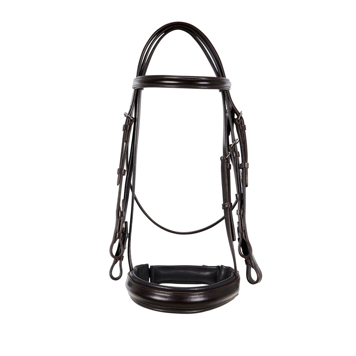 Leather dressage bridle
