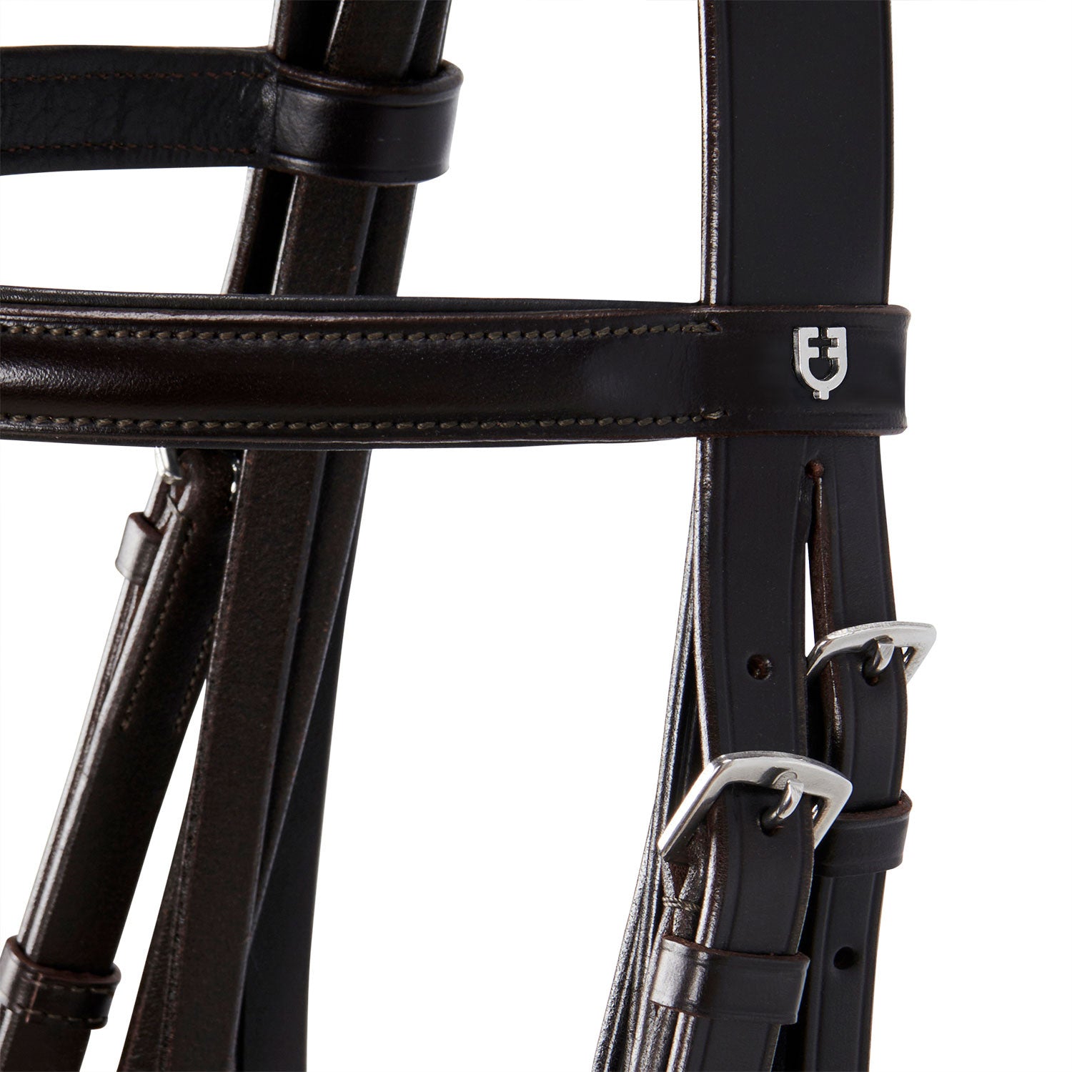 Leather dressage bridle