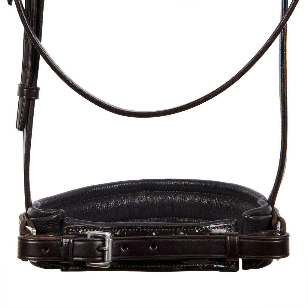 Leather dressage bridle
