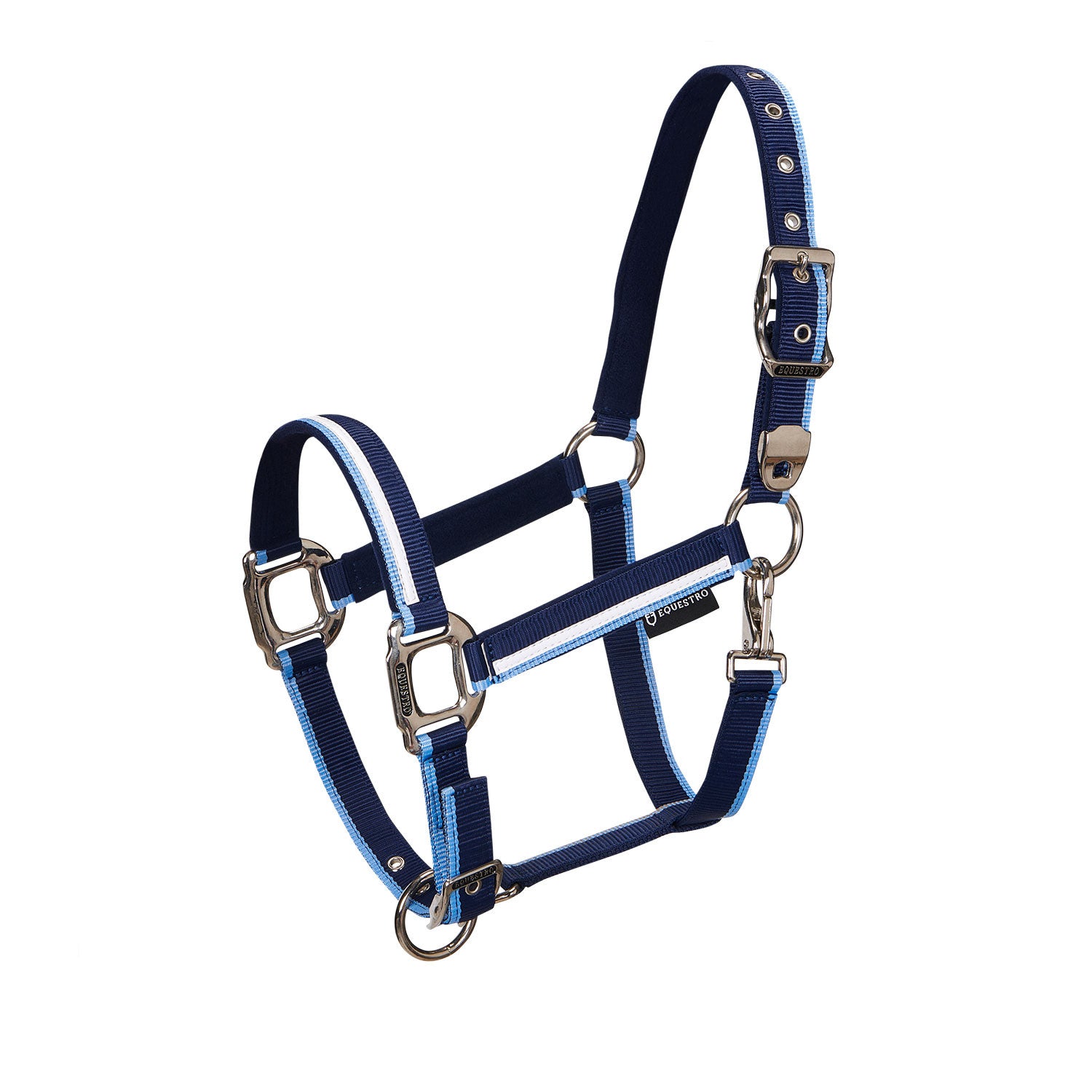 Equestro Halter with fleece padding and snap hook