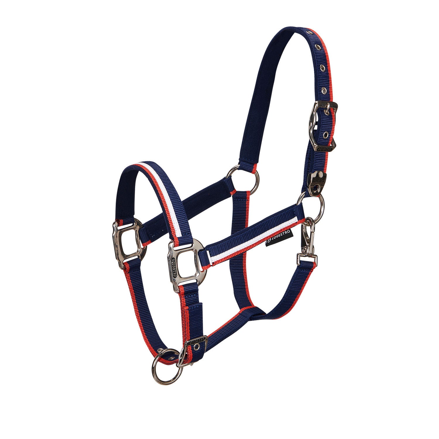 Equestro Halter with fleece padding and snap hook