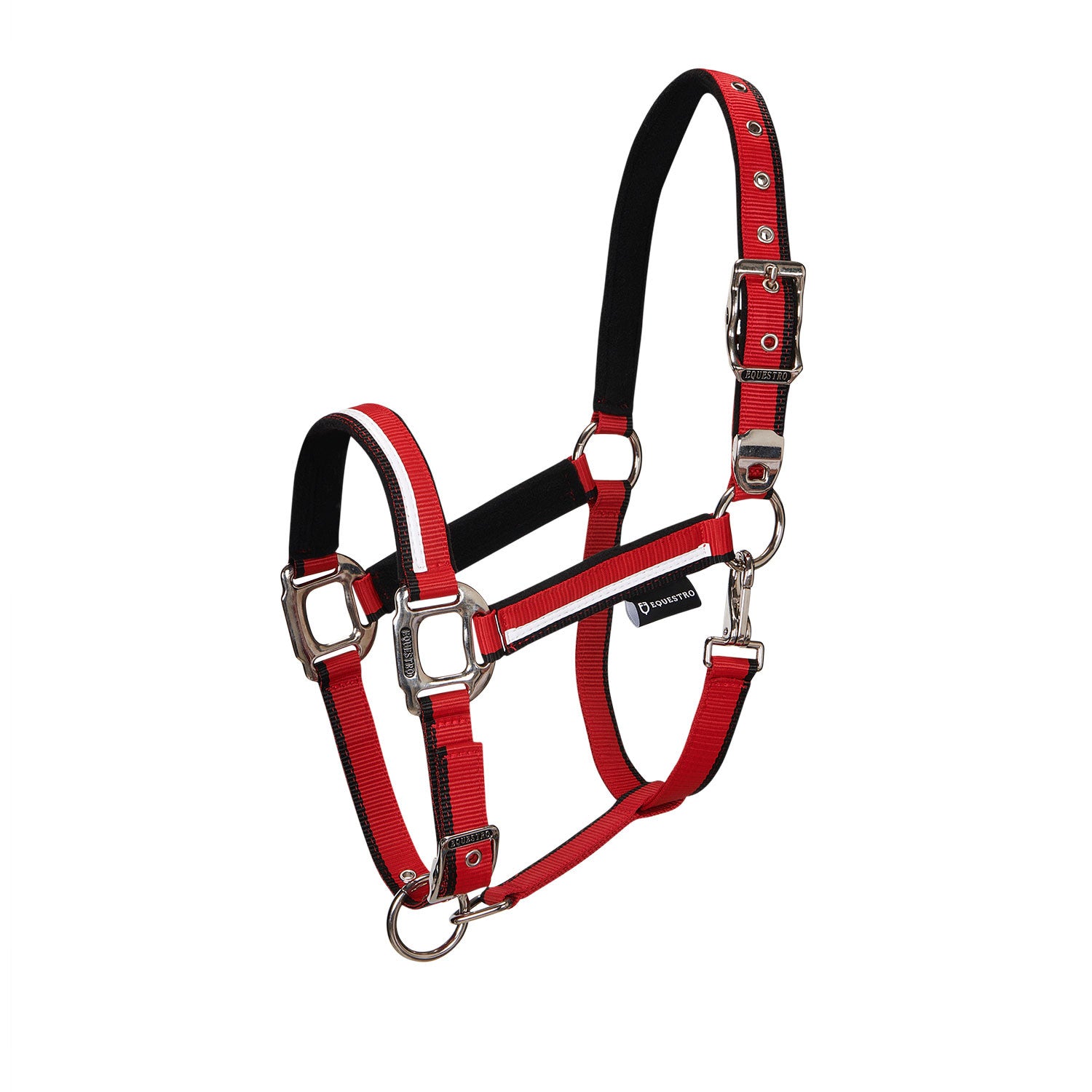 Equestro Halter with fleece padding and snap hook