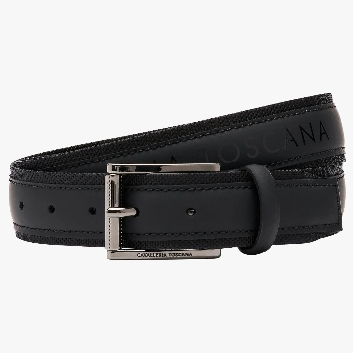 Cavalleria Toscana Mens laser cut leather belt