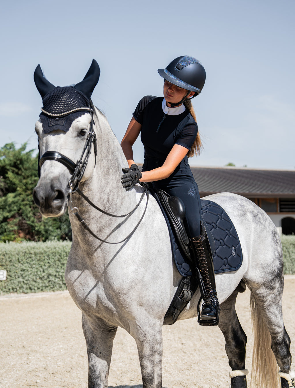Samshield Spineshield Dressage Saddlepad Swarovski- COMING SOON
