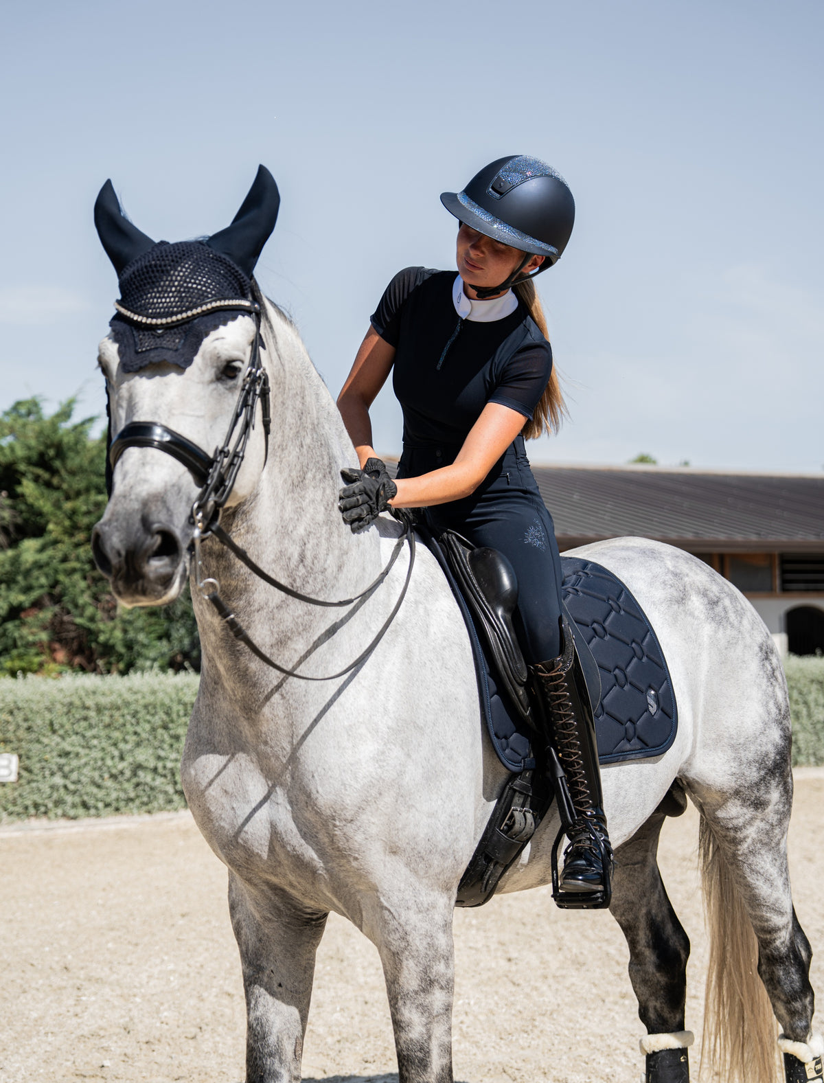 Samshield Spineshield Dressage Saddlepad Swarovski- COMING SOON