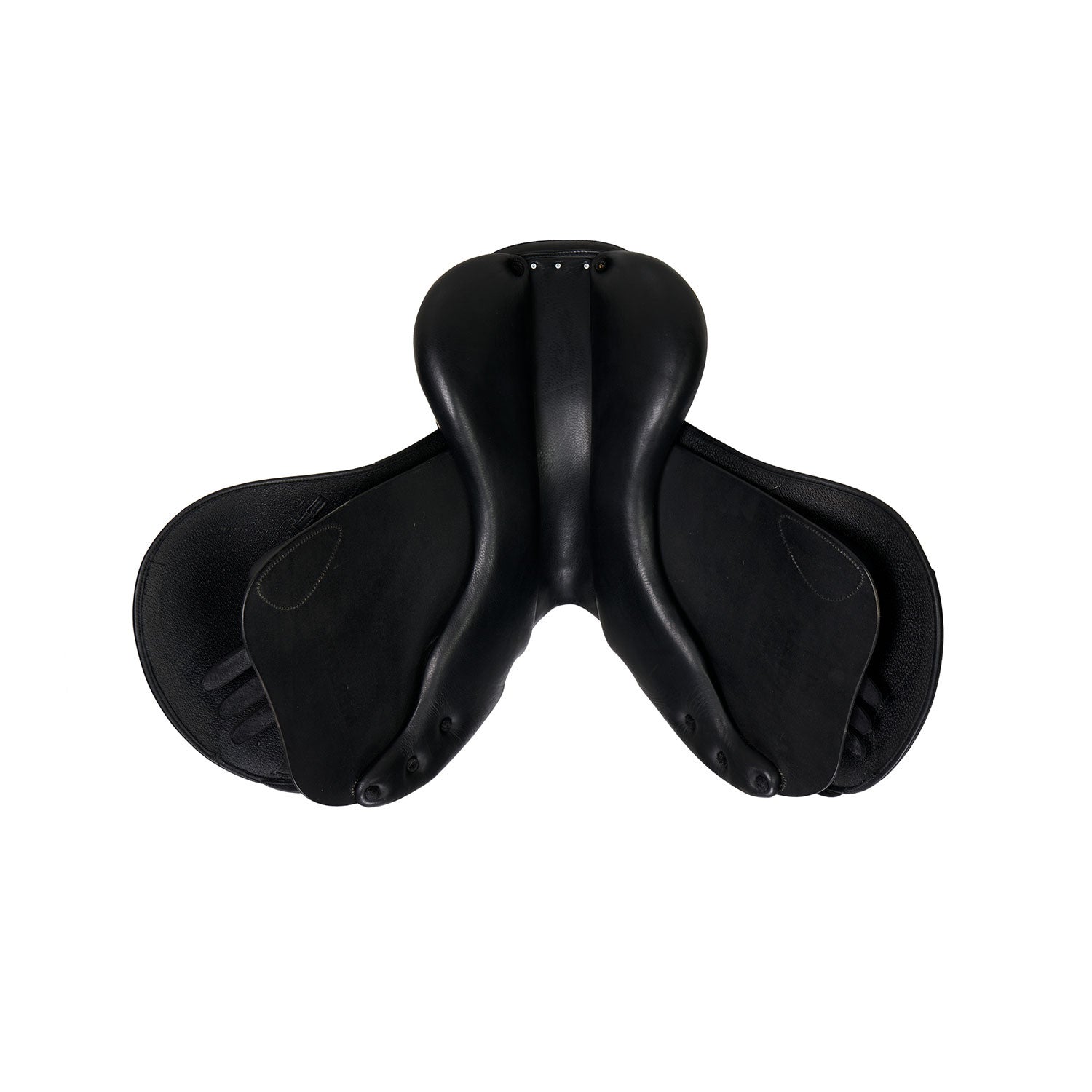 Jumping saddle double leather