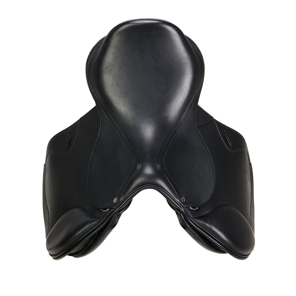 Jumping saddle double leather