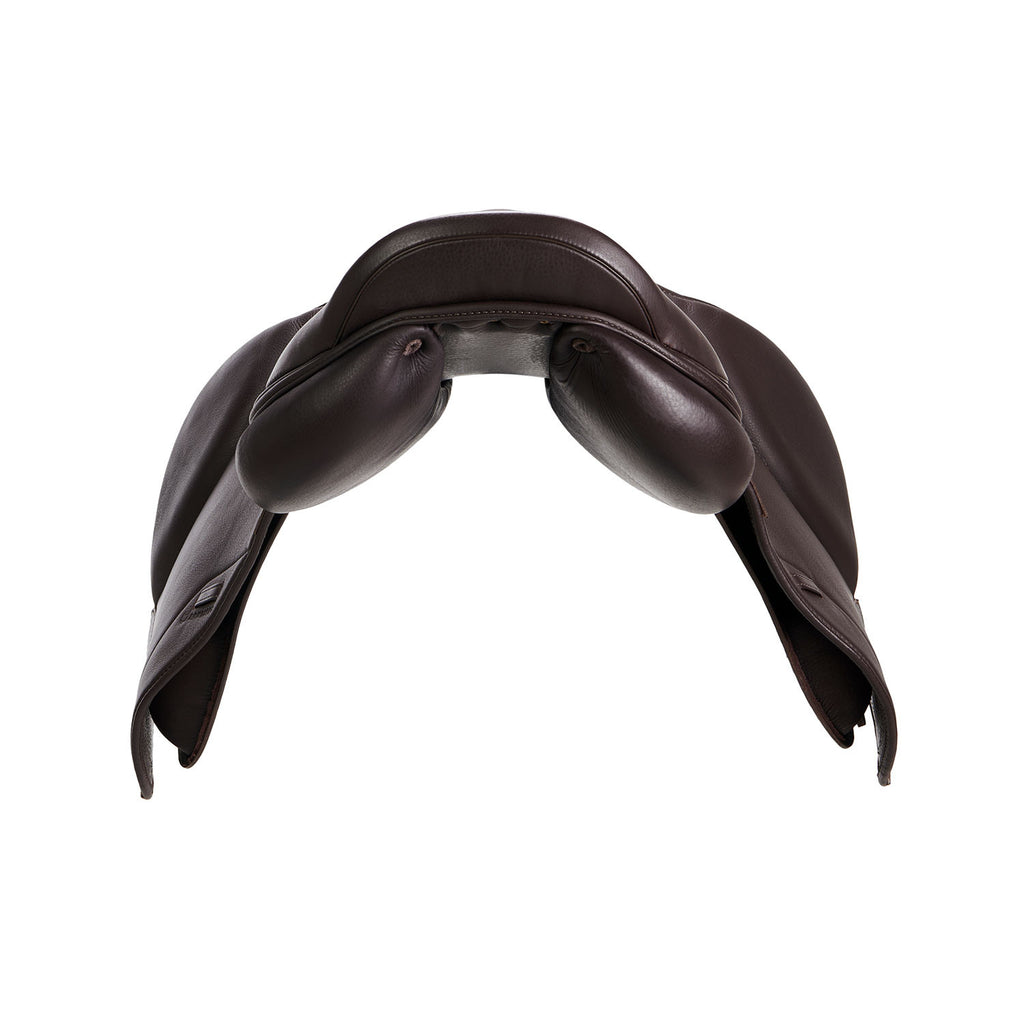 Jumping saddle double leather