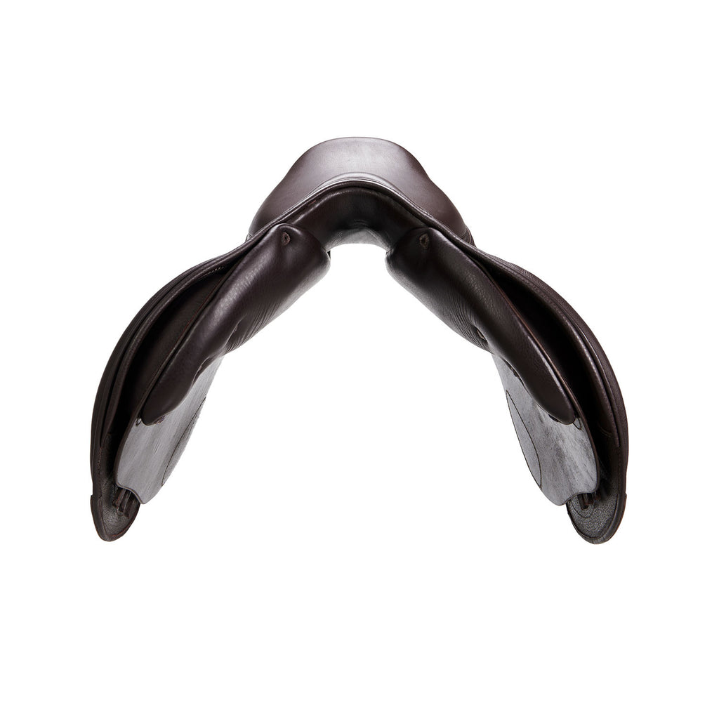 Jumping saddle double leather