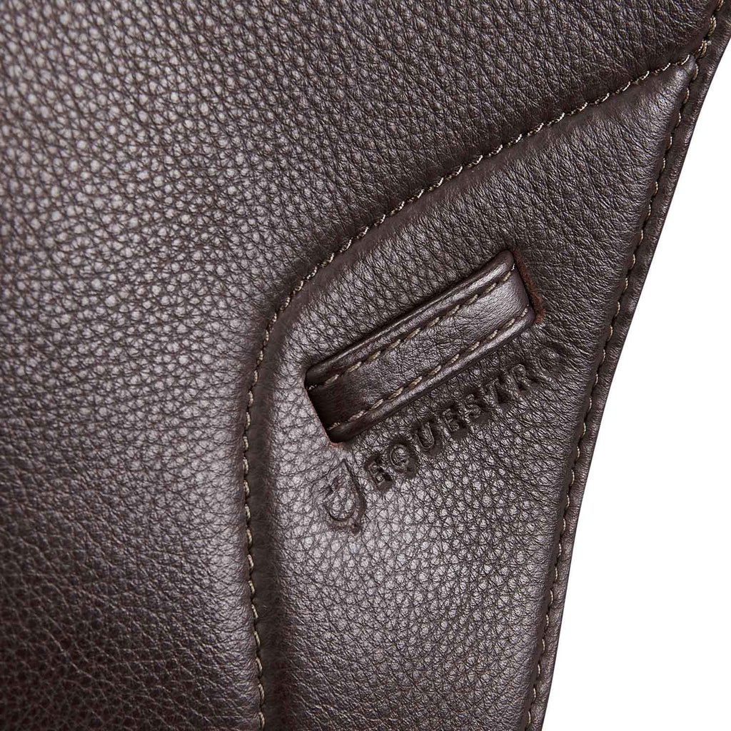 Jumping saddle double leather