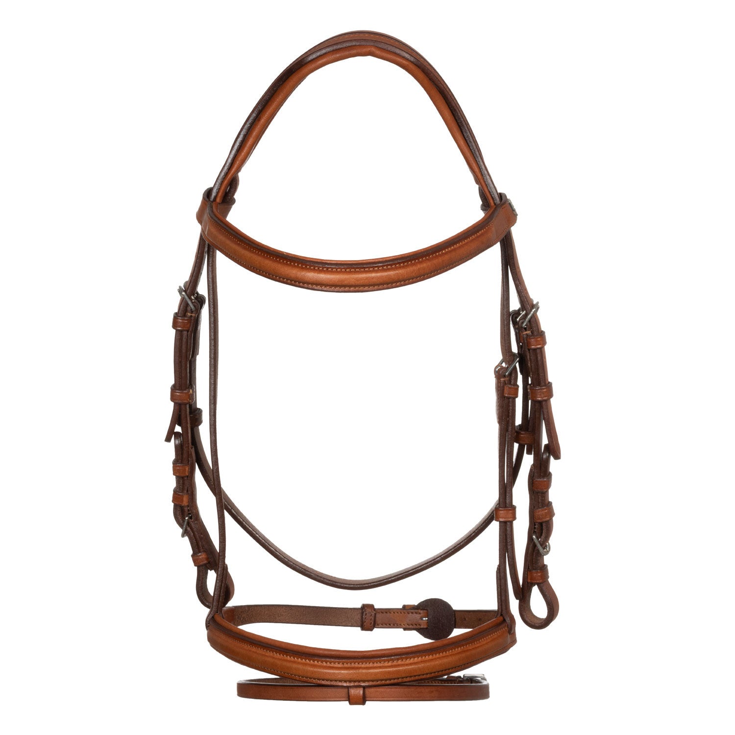 Jumping leather English bridle