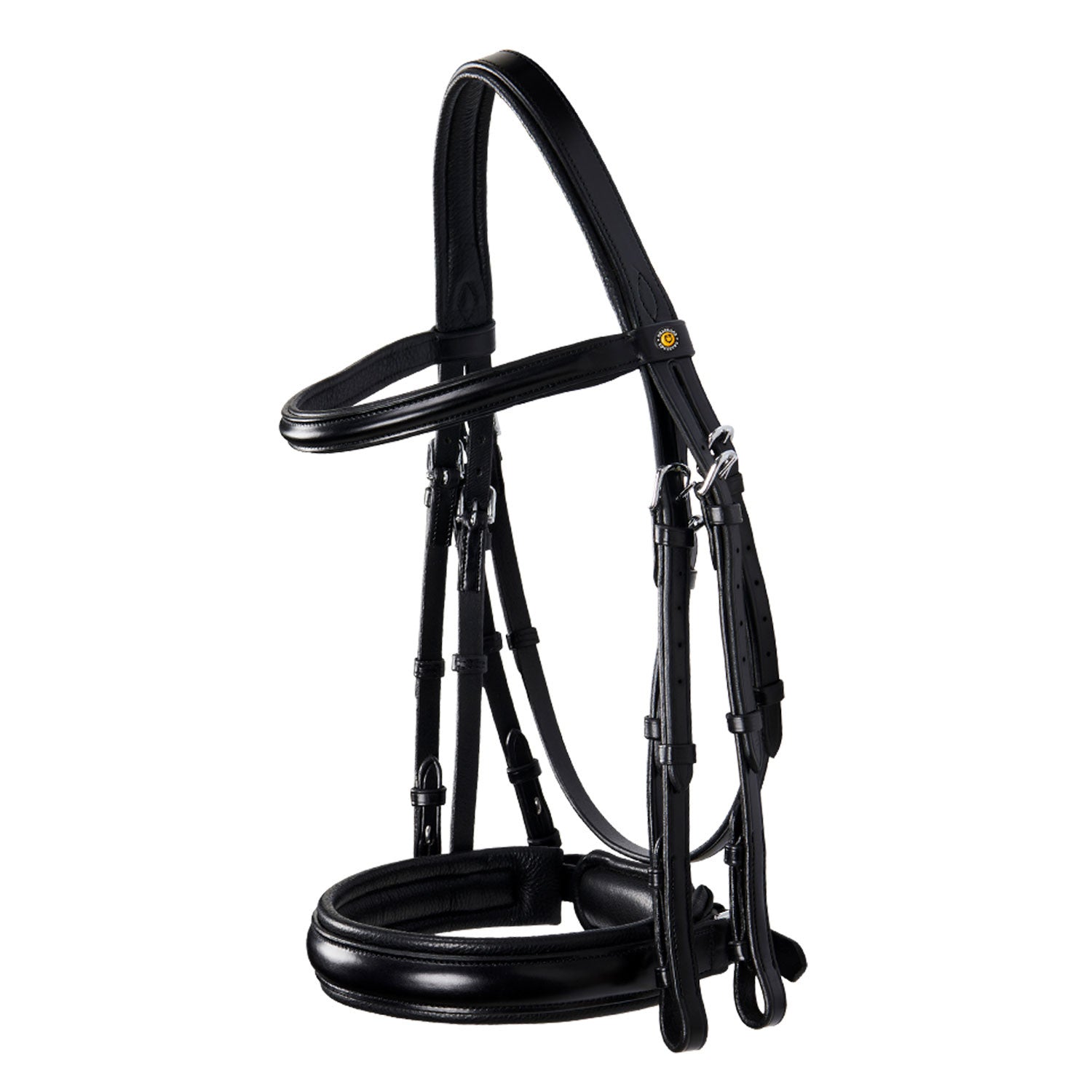Leather dressage bridle without reins