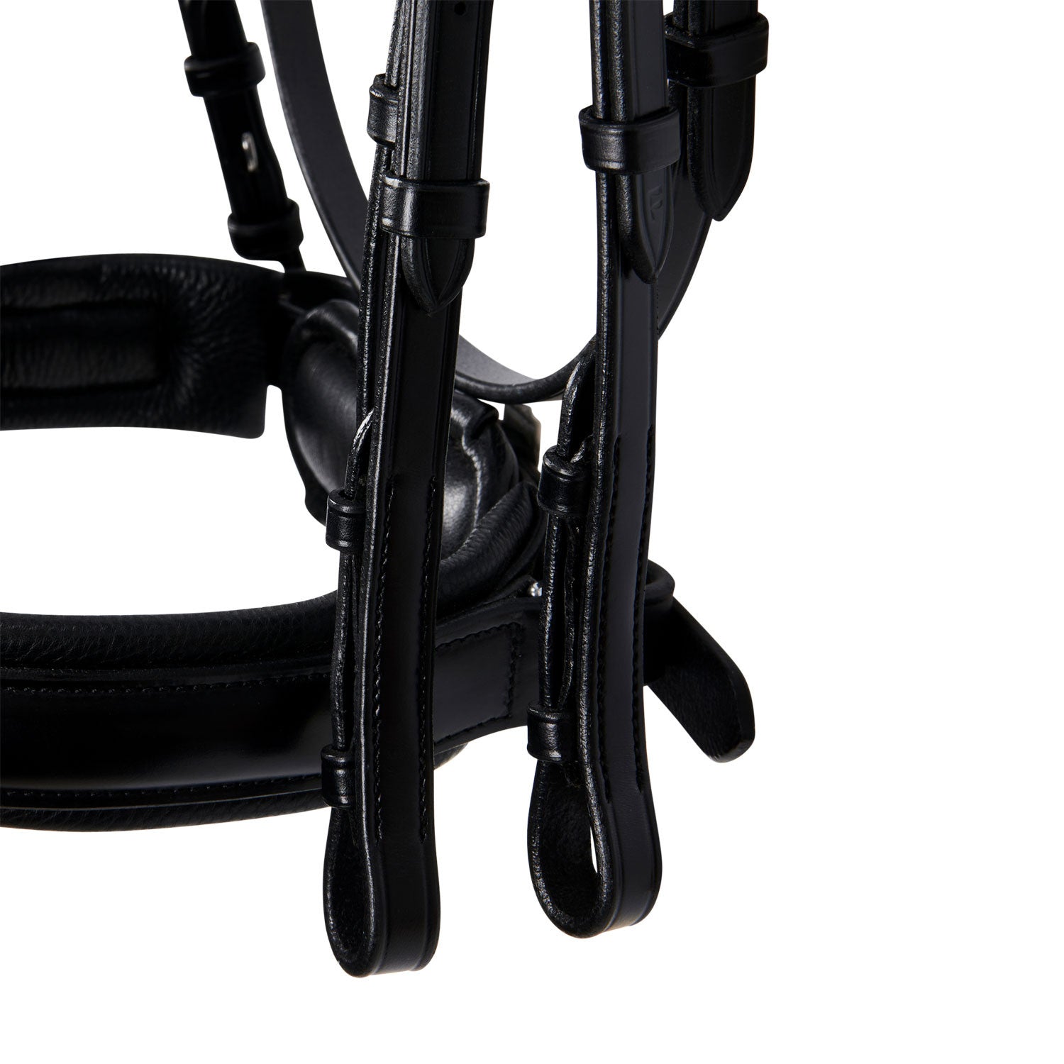 Leather dressage bridle without reins