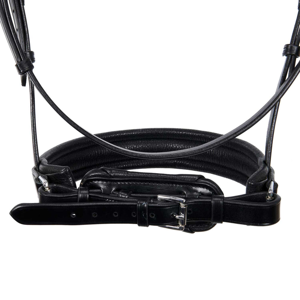 Leather dressage bridle without reins