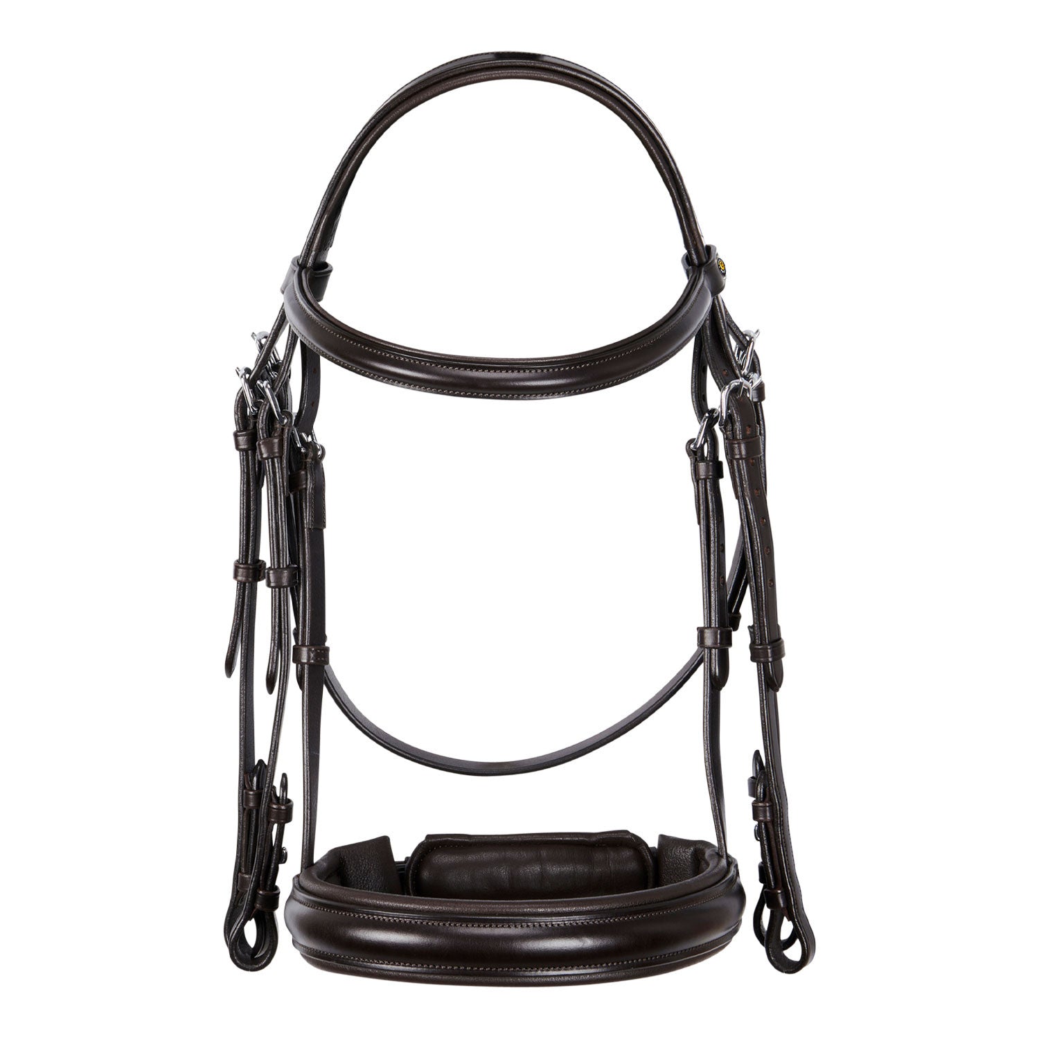 Equestro Leather dressage bridle without reins