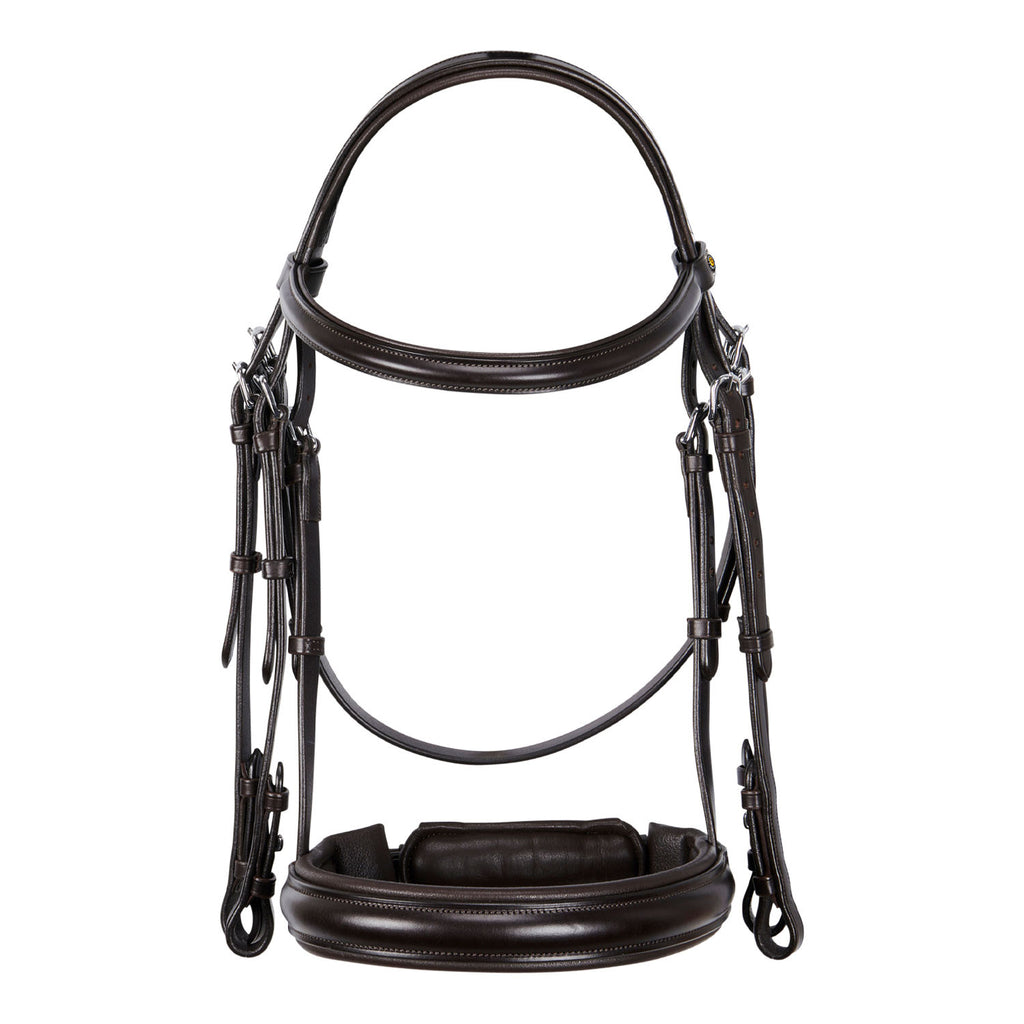 Leather dressage bridle without reins