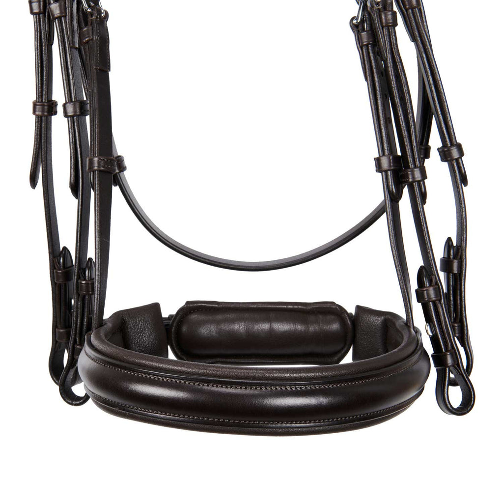 Leather dressage bridle without reins