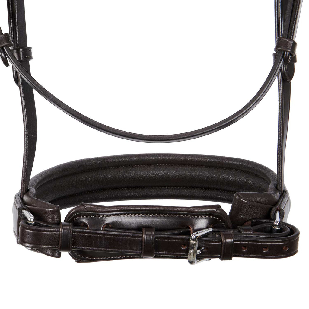 Leather dressage bridle without reins