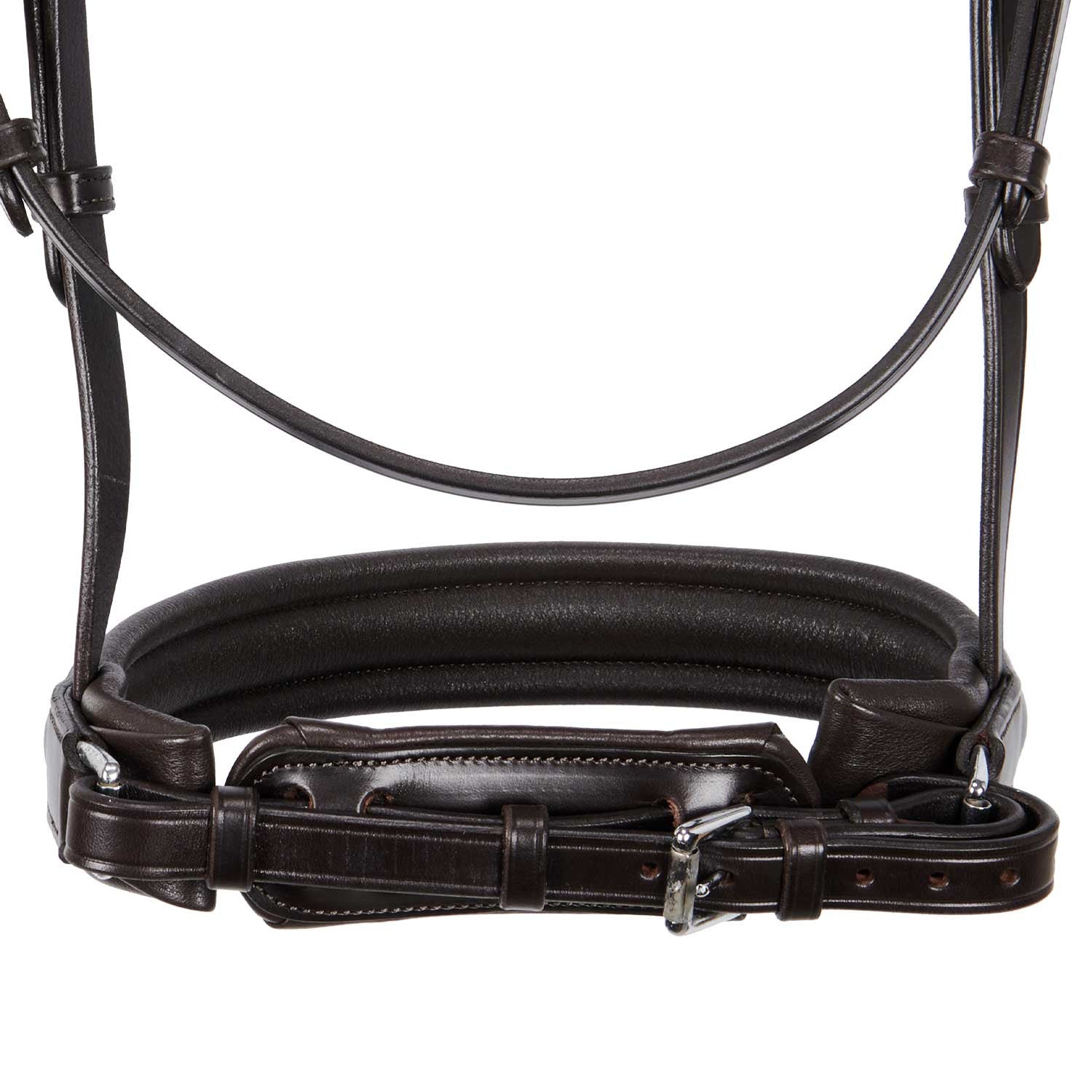 Leather dressage bridle without reins