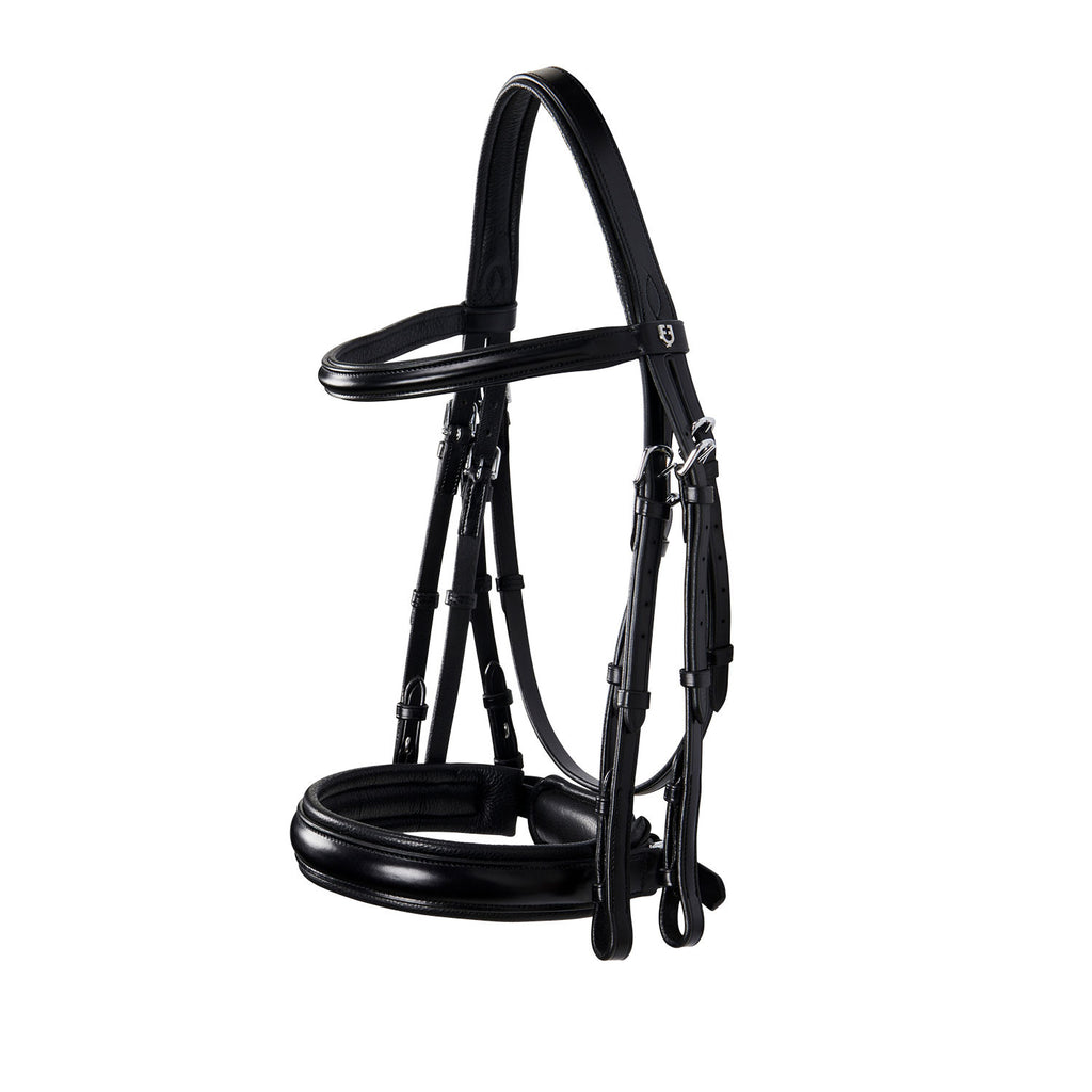 Leather dressage bridle without reins