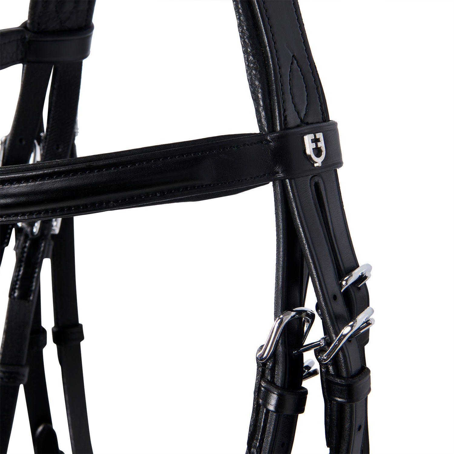 Leather dressage bridle without reins