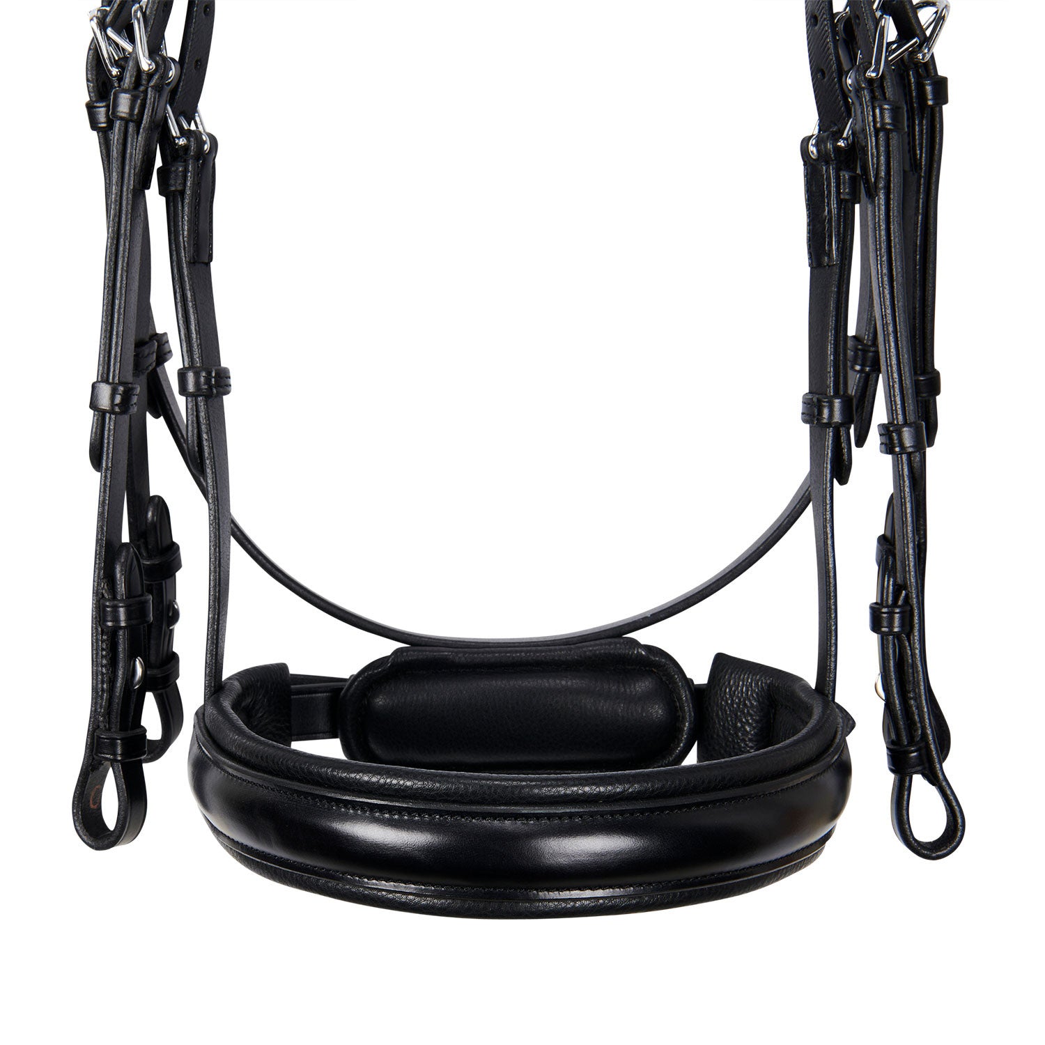 Leather dressage bridle without reins