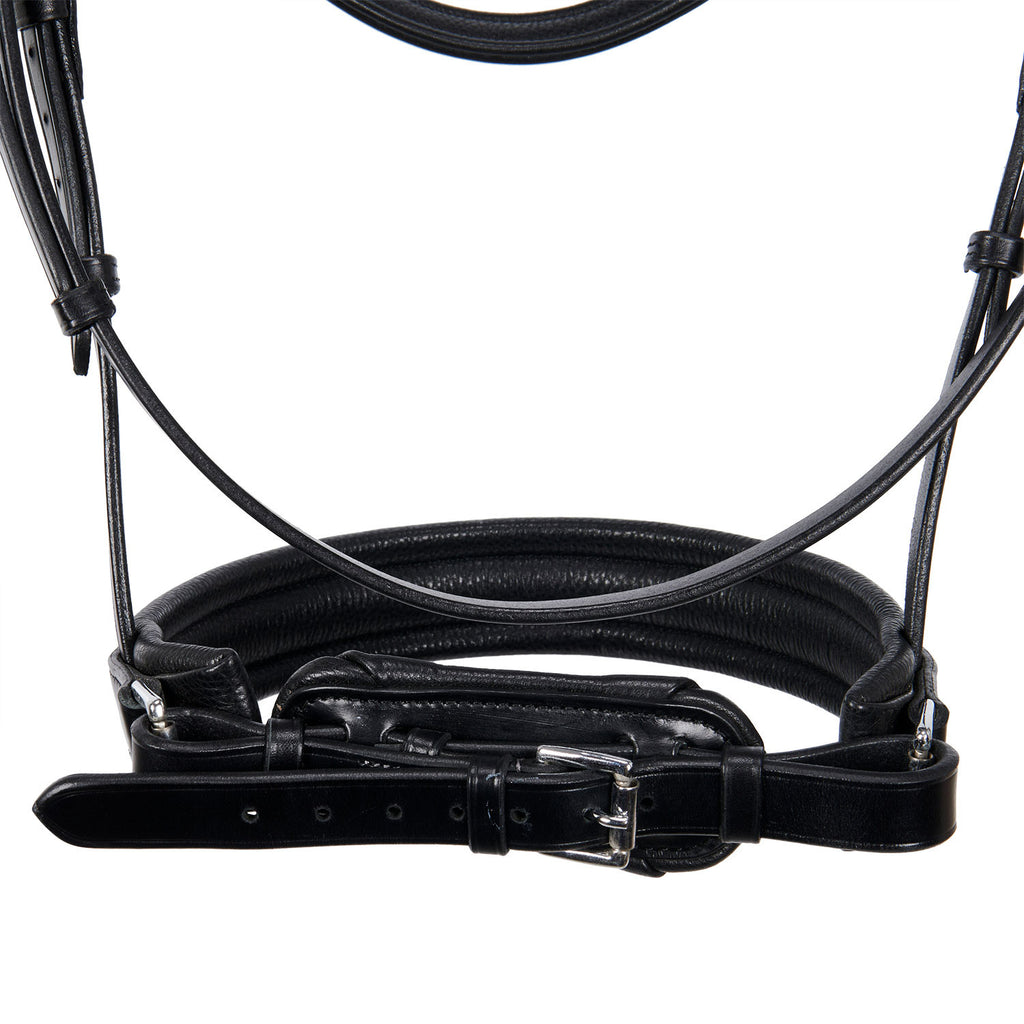 Leather dressage bridle without reins