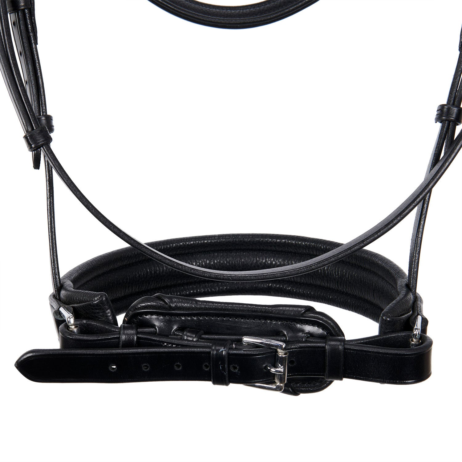 Leather dressage bridle without reins