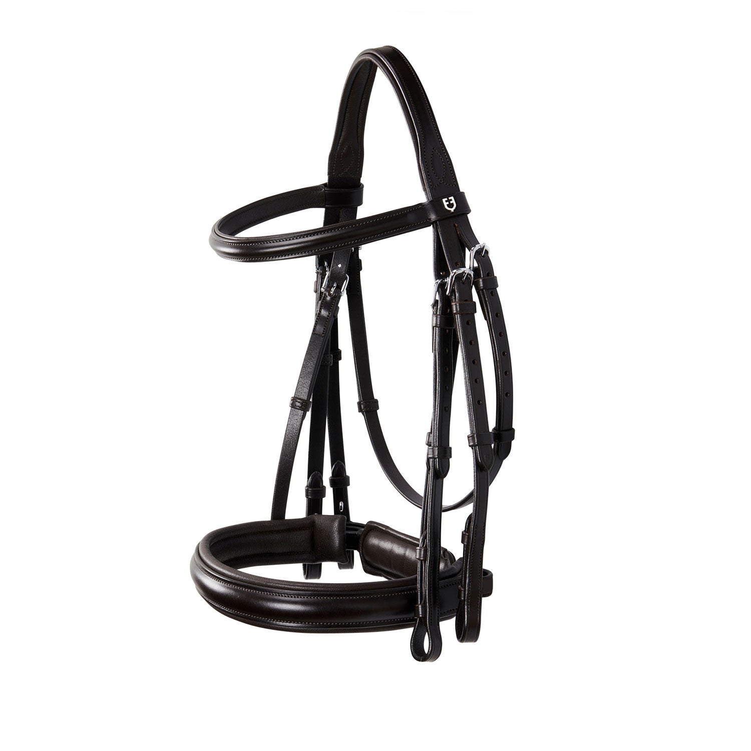 Equestro Leather dressage bridle without reins
