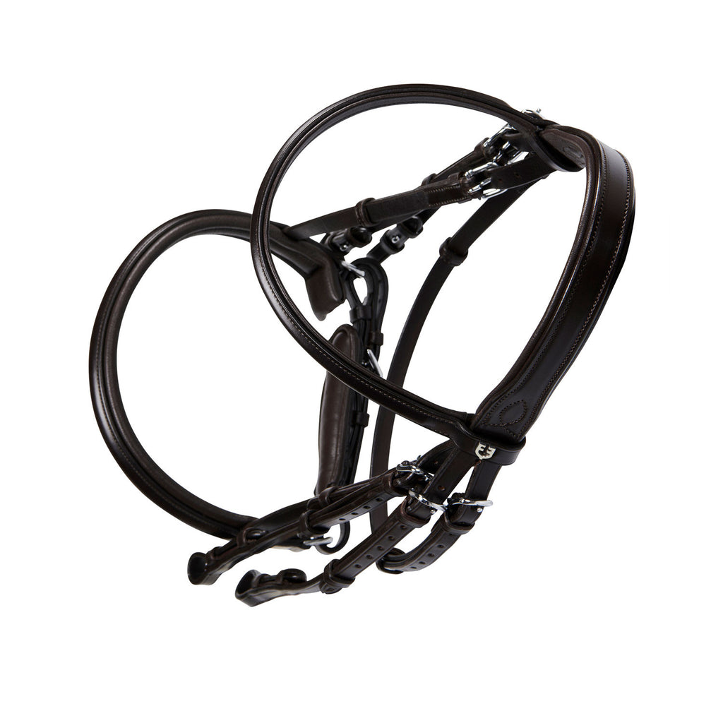 Leather dressage bridle without reins