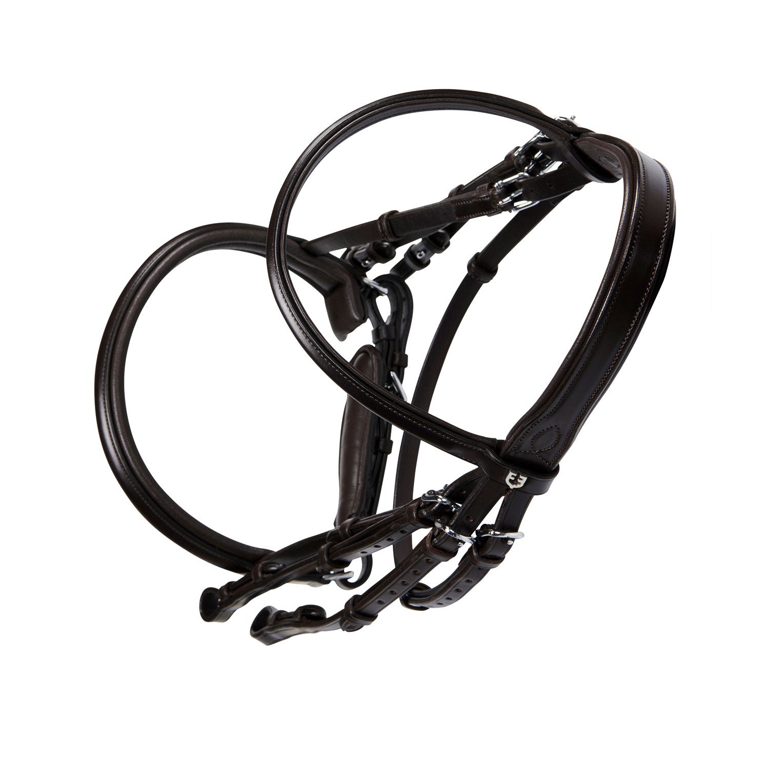 Leather dressage bridle without reins
