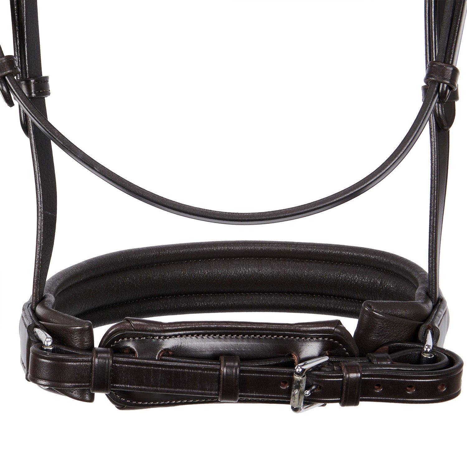 Leather dressage bridle without reins