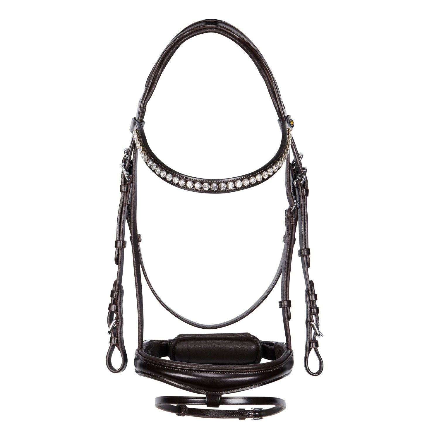 Equestro English leather bridle with glitter NEW