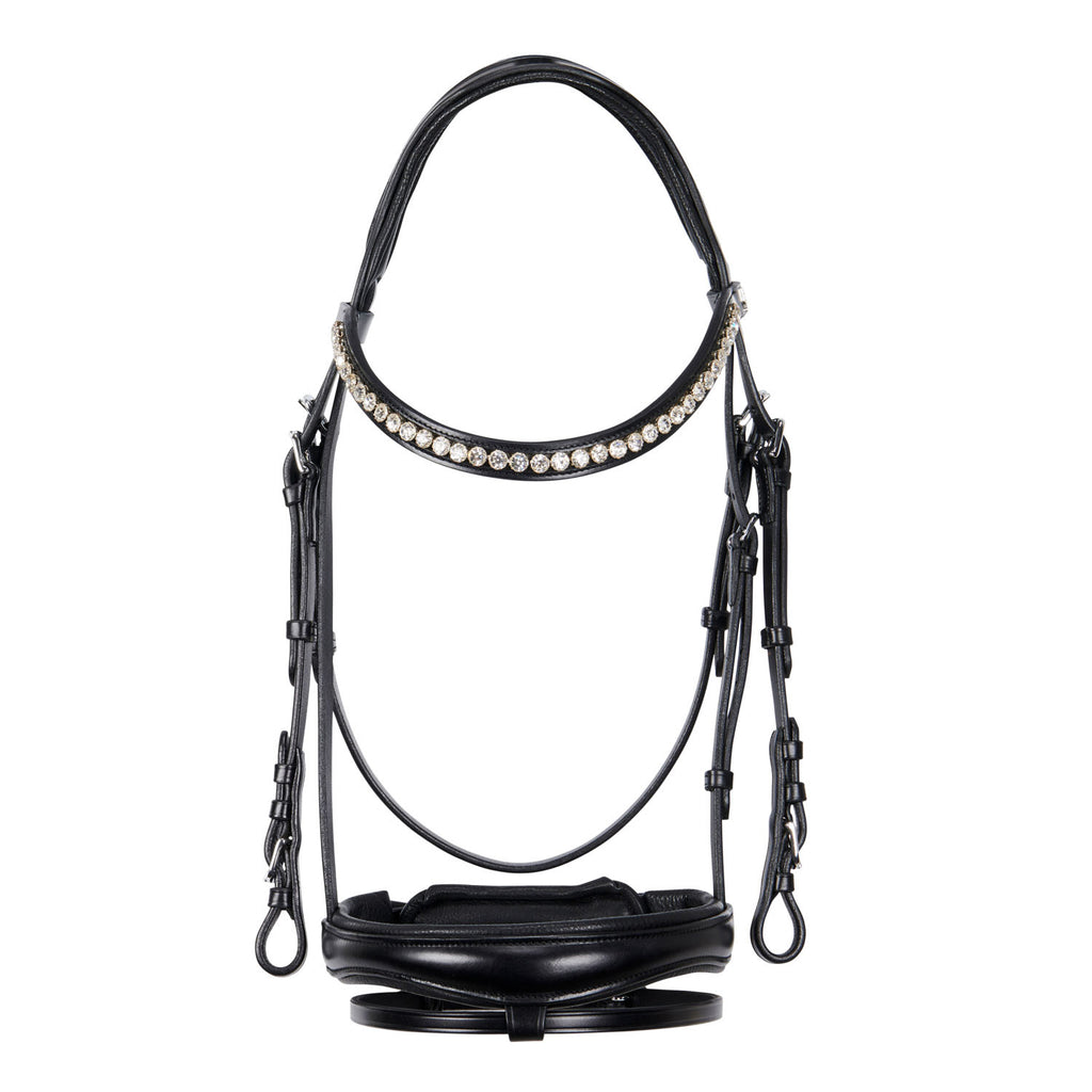 English leather bridle with glitter