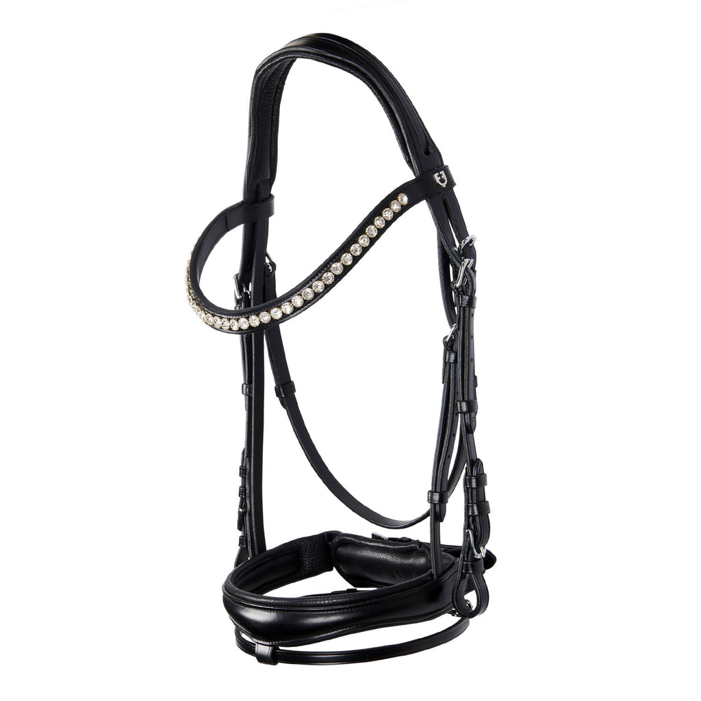 English leather bridle with glitter