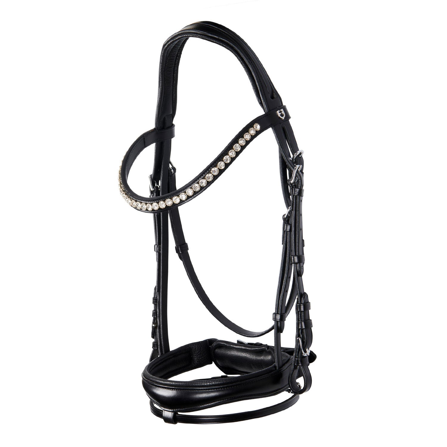 English leather bridle with glitter
