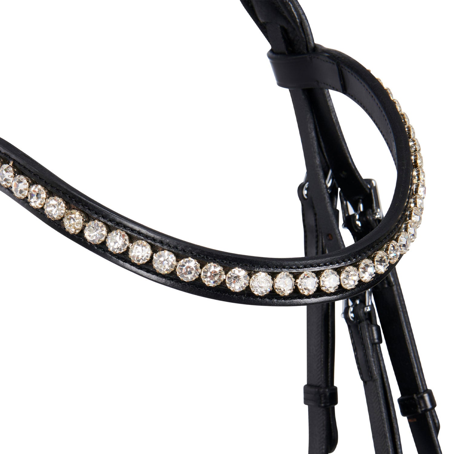 English leather bridle with glitter