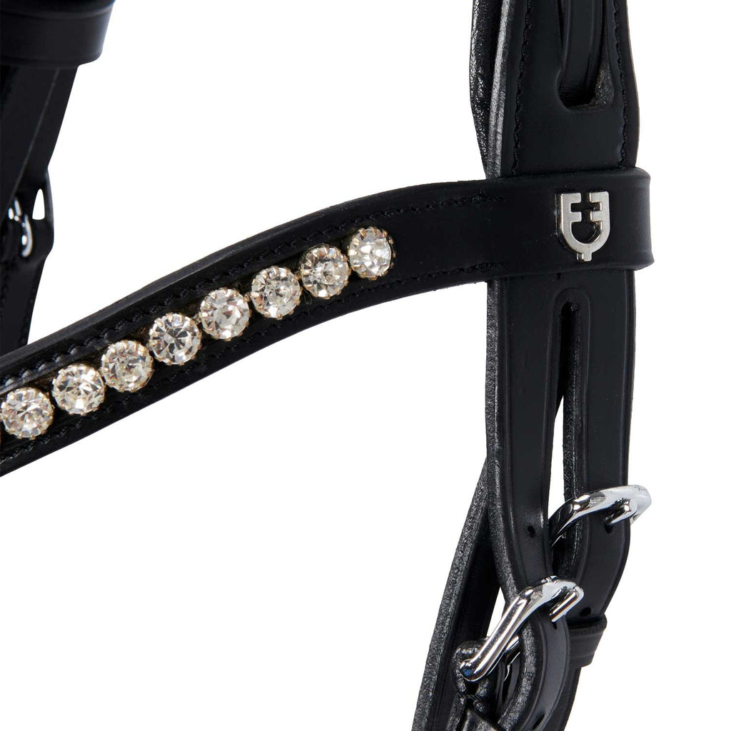 English leather bridle with glitter