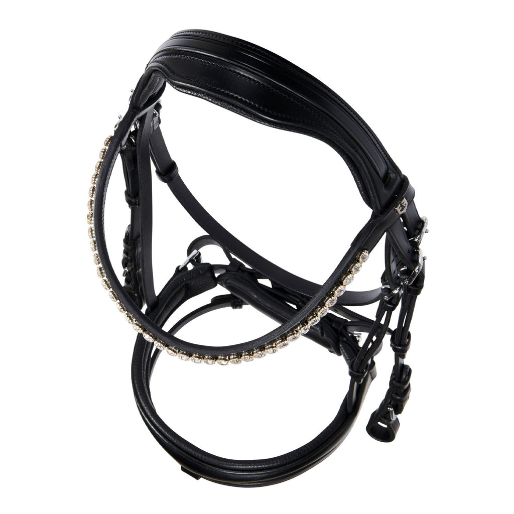 English leather bridle with glitter