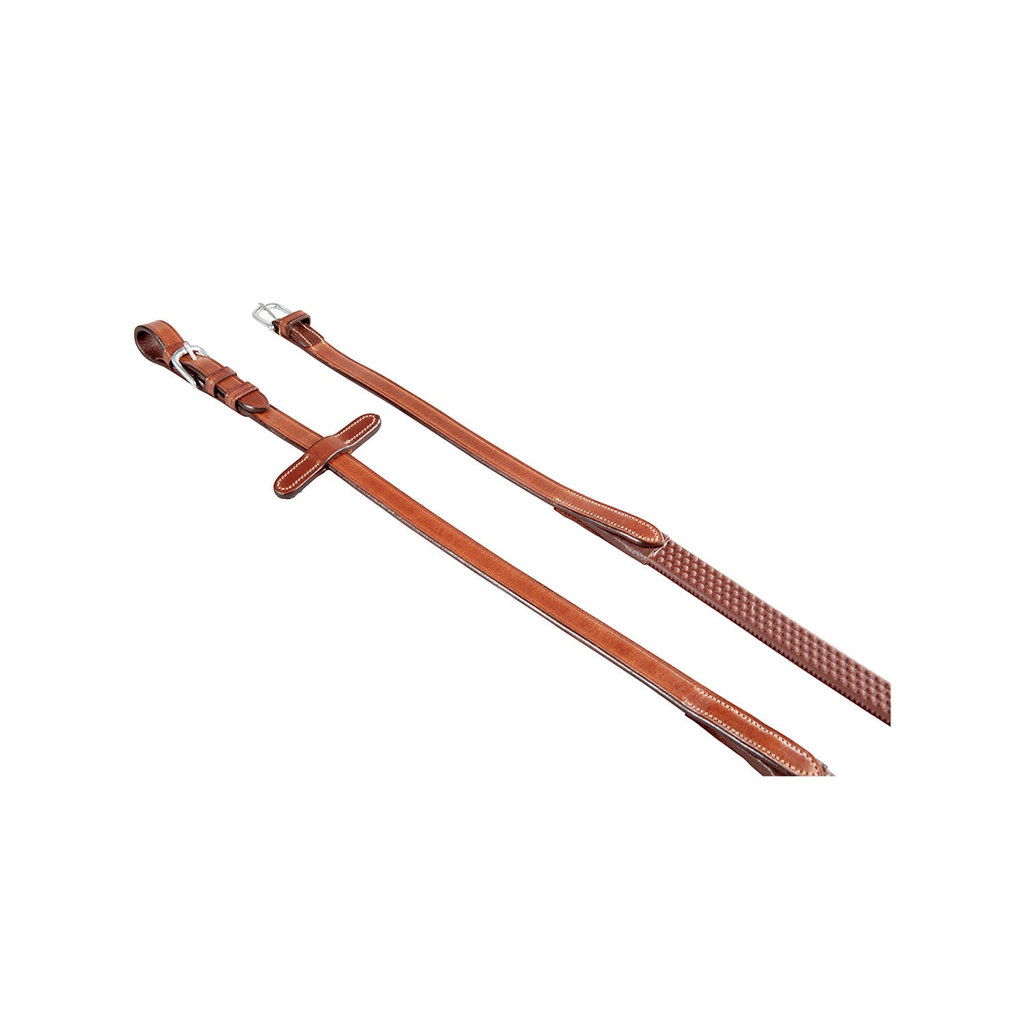 Equestro Leather and rubber reins for English bridle