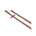 Equestro Reins for English bridle with brass buckles