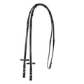 Reins for English bridle with nichel-plated buckles
