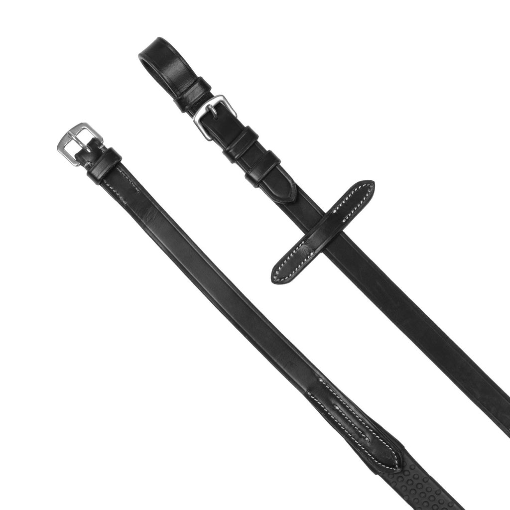Reins for English bridle with nichel-plated buckles
