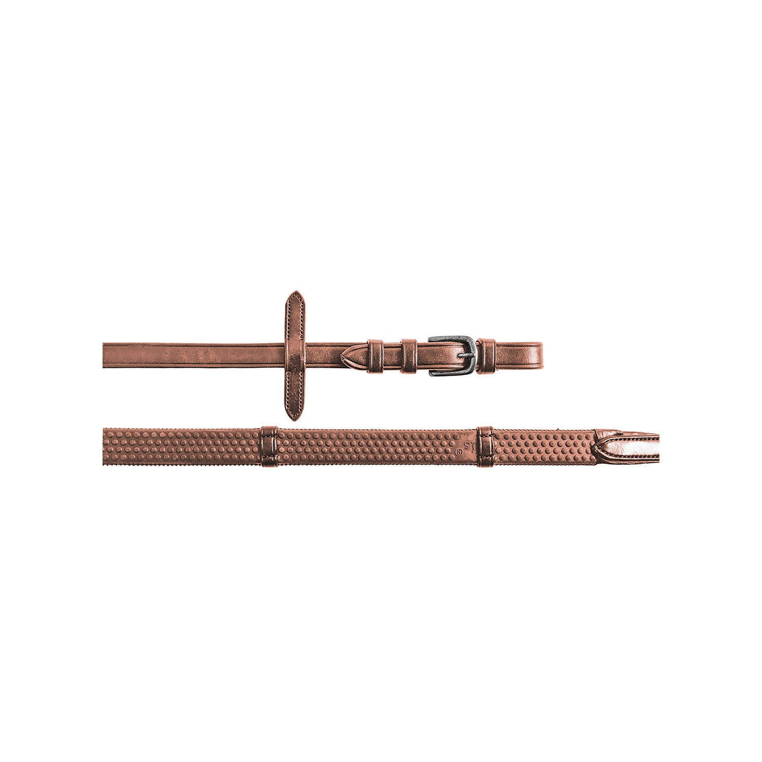 Reins for English bridle with nichel-plated buckles