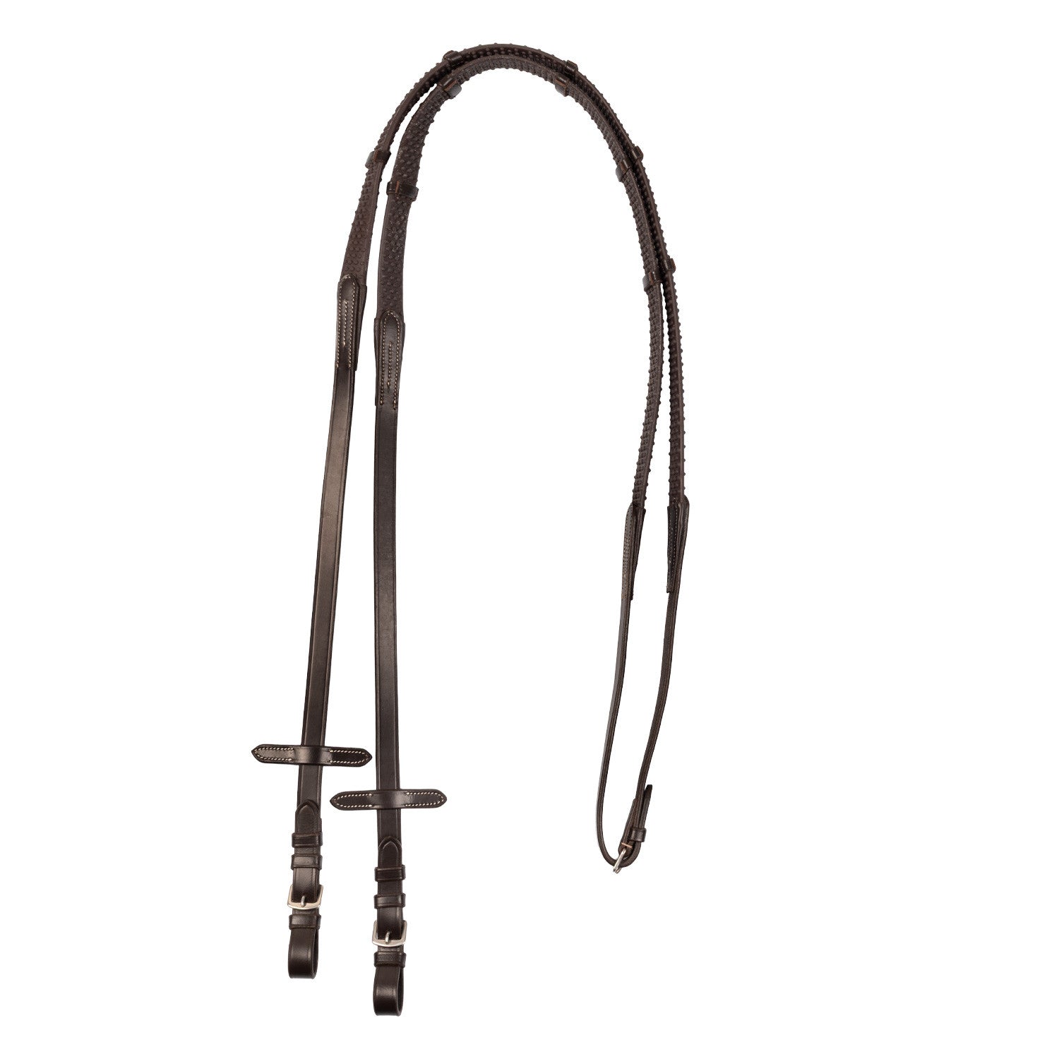 Equestro Reins for English bridle with nichel-plated buckles