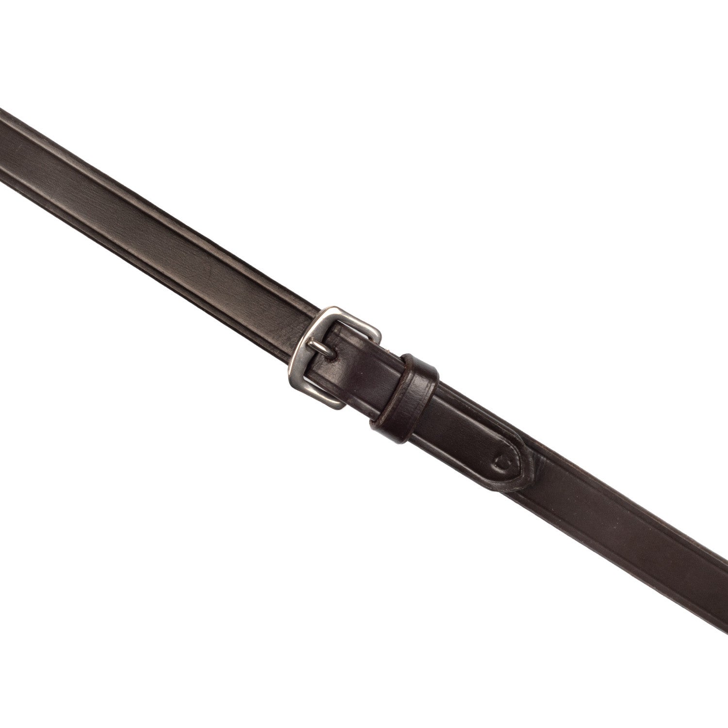 Reins for English bridle with nichel-plated buckles