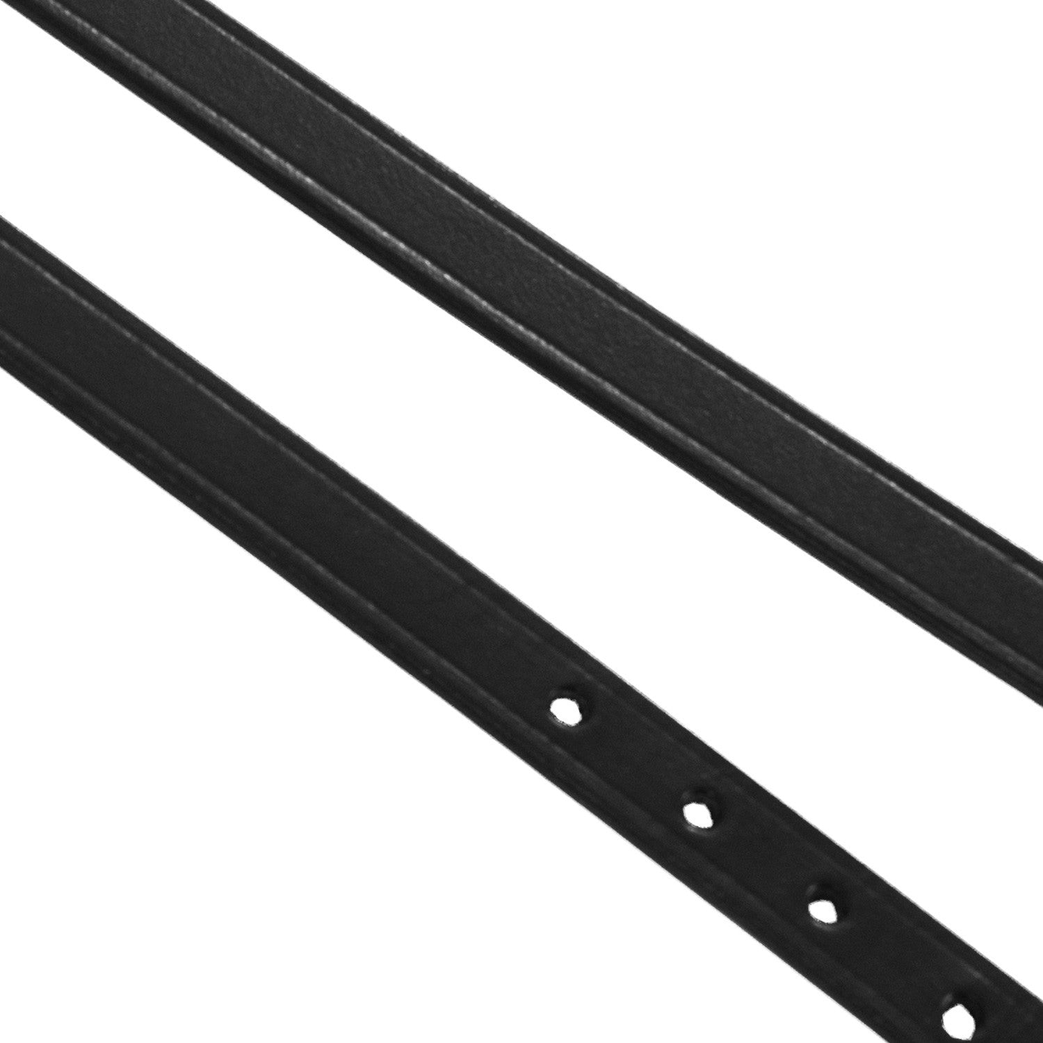 Spur straps in leather and rose gold buckle